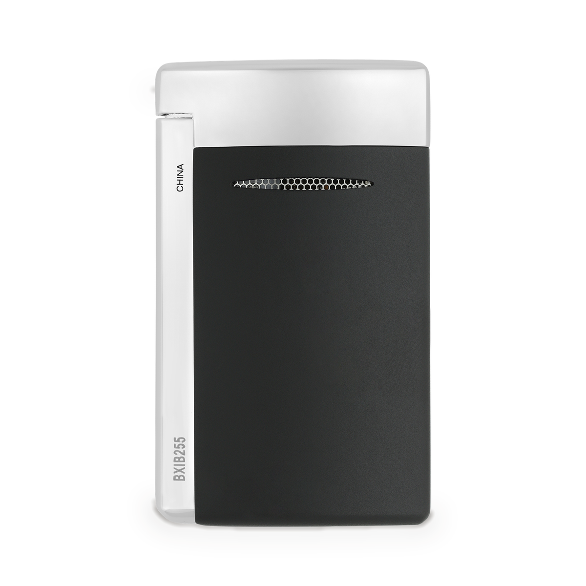 S.T. Dupont Minijet torch lighter in matte black, reverse view