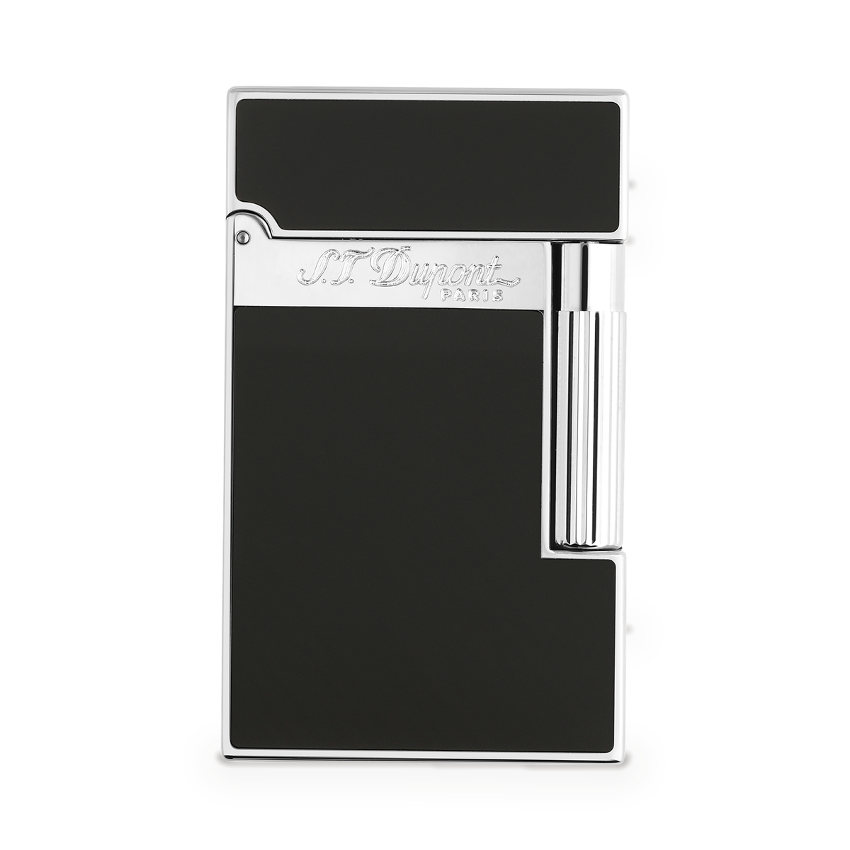 S.T. Dupont Ligne 2 Perfect Ping Lighter, matte black lacquer with palladium-finish trim