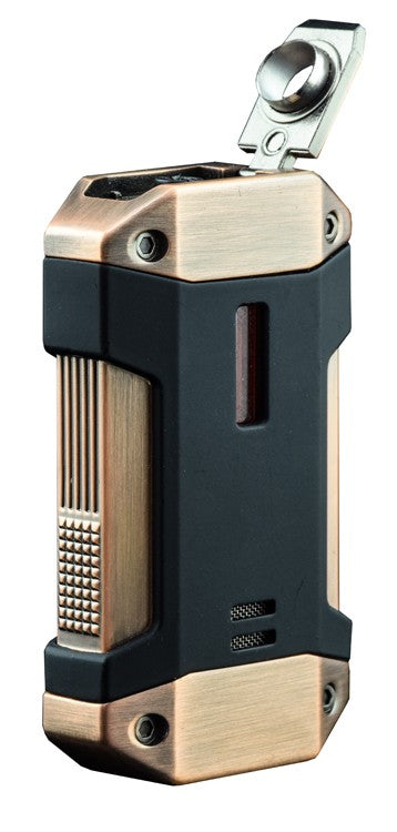 The Galleon Triple Flame Torch in Copper, cutter detail