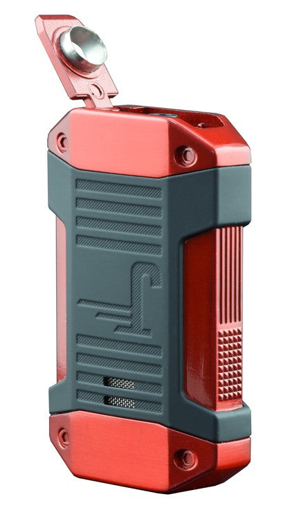 The Galleon Triple Flame Torch in Red, cutter detail