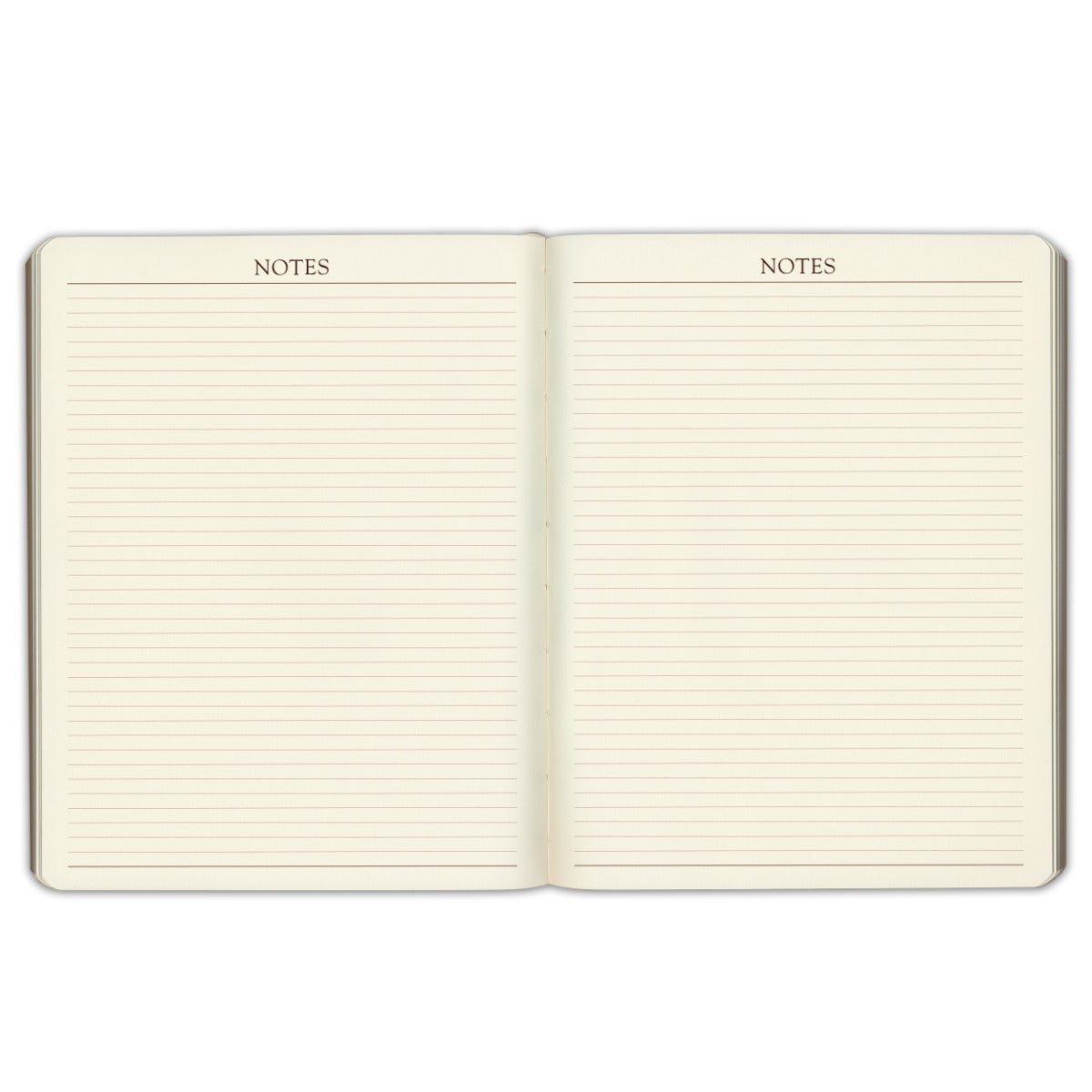 Large Monthly Leather Planner 2027 — ruled notes pages at the back of the book