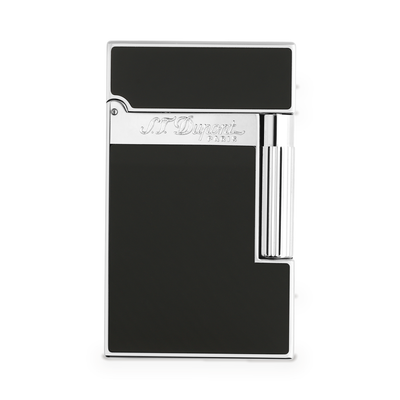 S.T. Dupont Ligne 2 Perfect Ping Lighter, matte black lacquer with palladium-finish trim