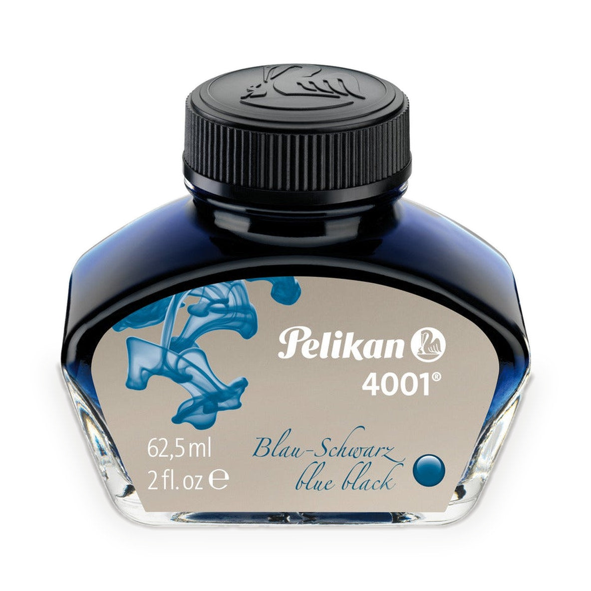 Pelikan 4001 fountain pen ink, 62.5 ml bottle, Blue-Black
