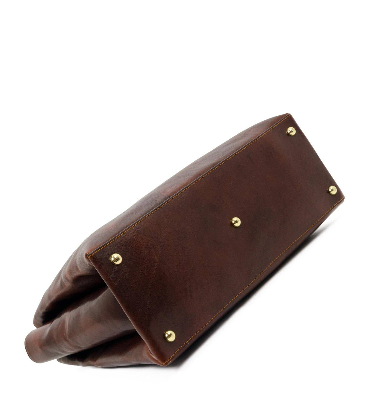 The Scarlet Letter brown women's leather tote in Italian Vachetta (Time Resistance) — view 5