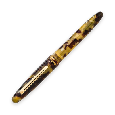 Esterbrook Estie rollerball in Tortoise with gold trim, capped
