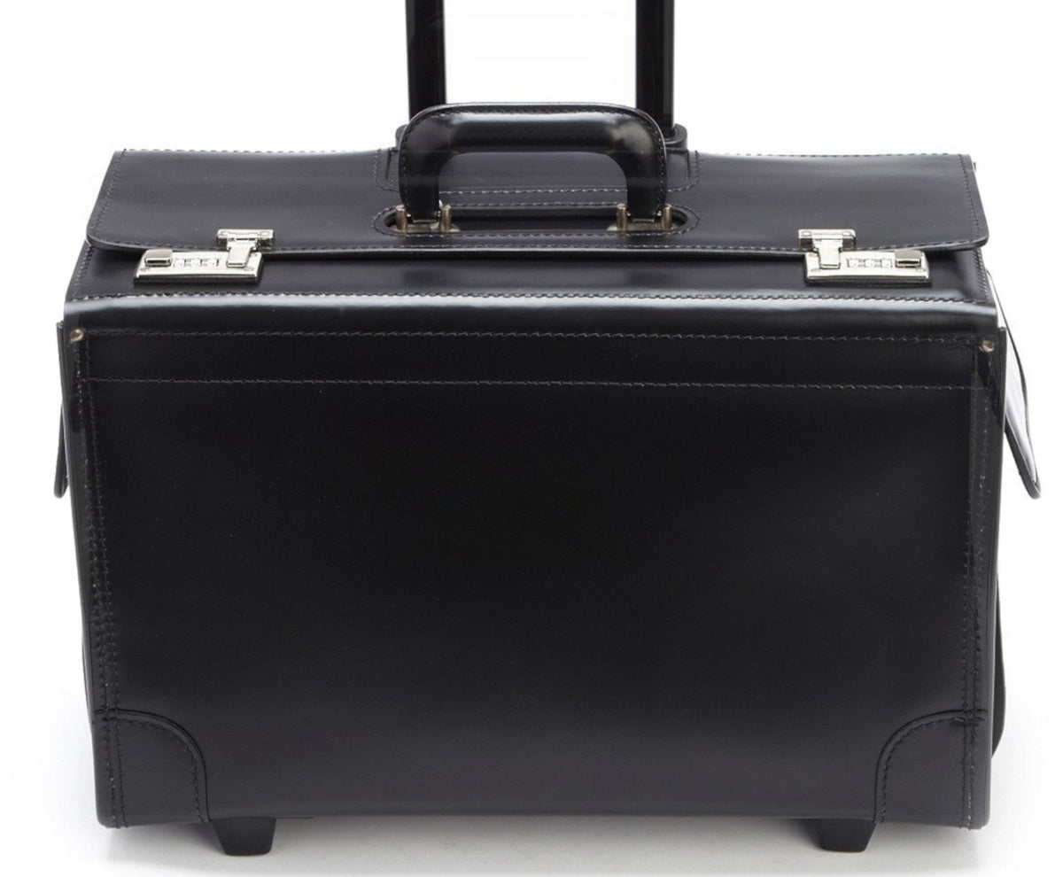 Litigator Wheeled Catalog Case in black — detail view