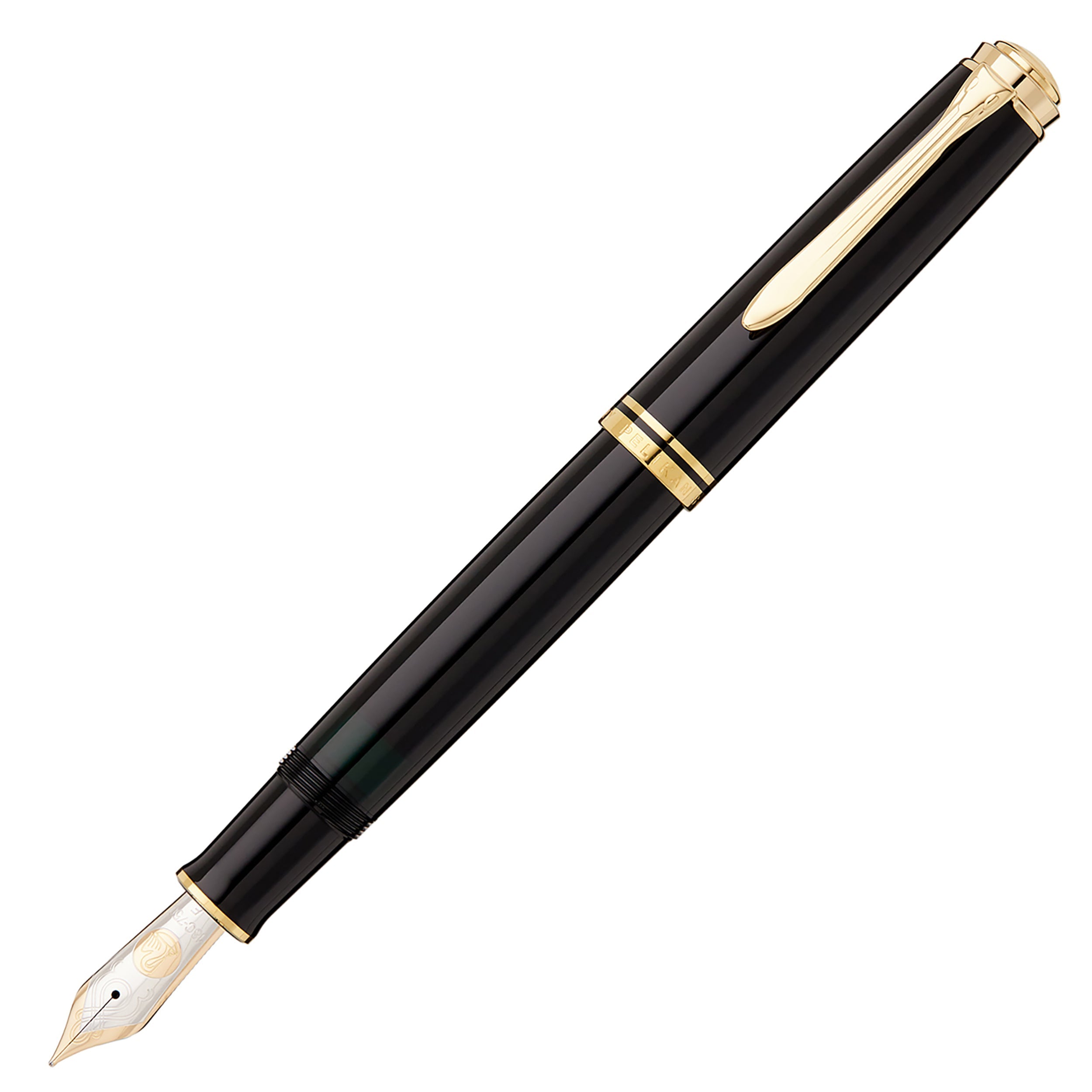 Pelikan Souverän M1000 Fountain Pen in black with gold trim
