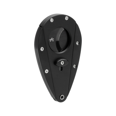 Xikar Xi1 double guillotine cigar cutter in phantom black, closed