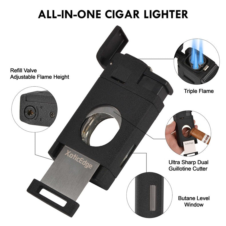XoticEdge Aurora Torch in Black Stone, angle