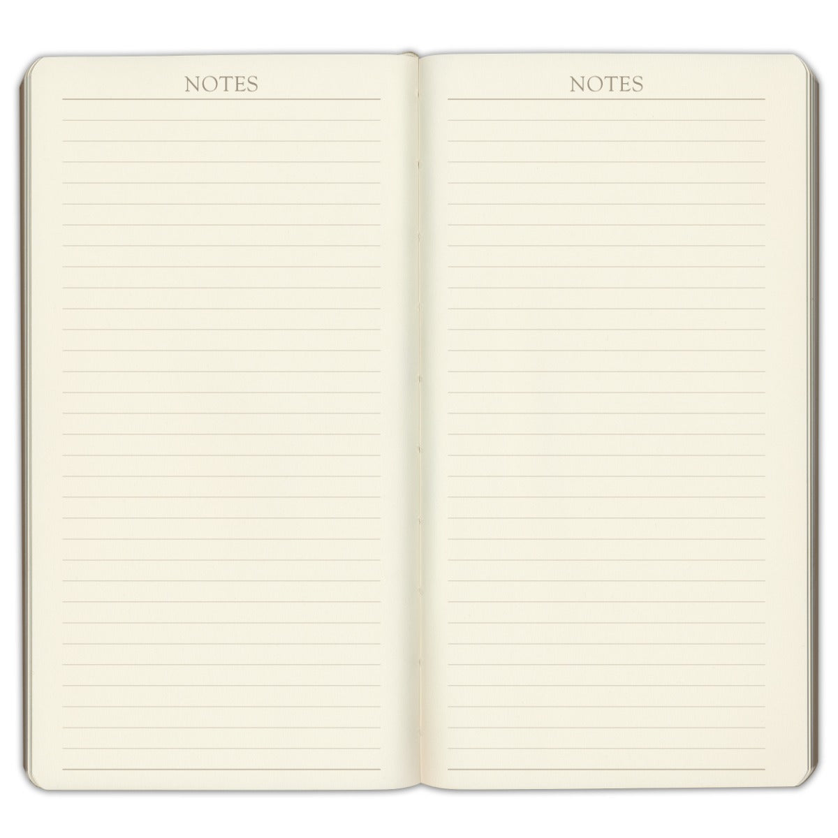 Pocket Weekly Leather Planner 2027 — ruled notes pages at the back of the book