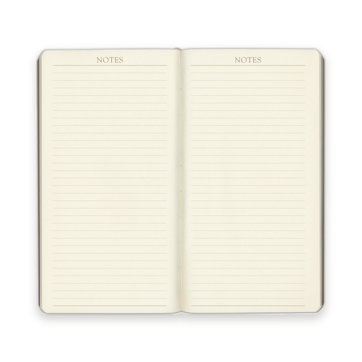 Pocket Weekly Leather Planner 2027 — ruled notes pages at the back of the book