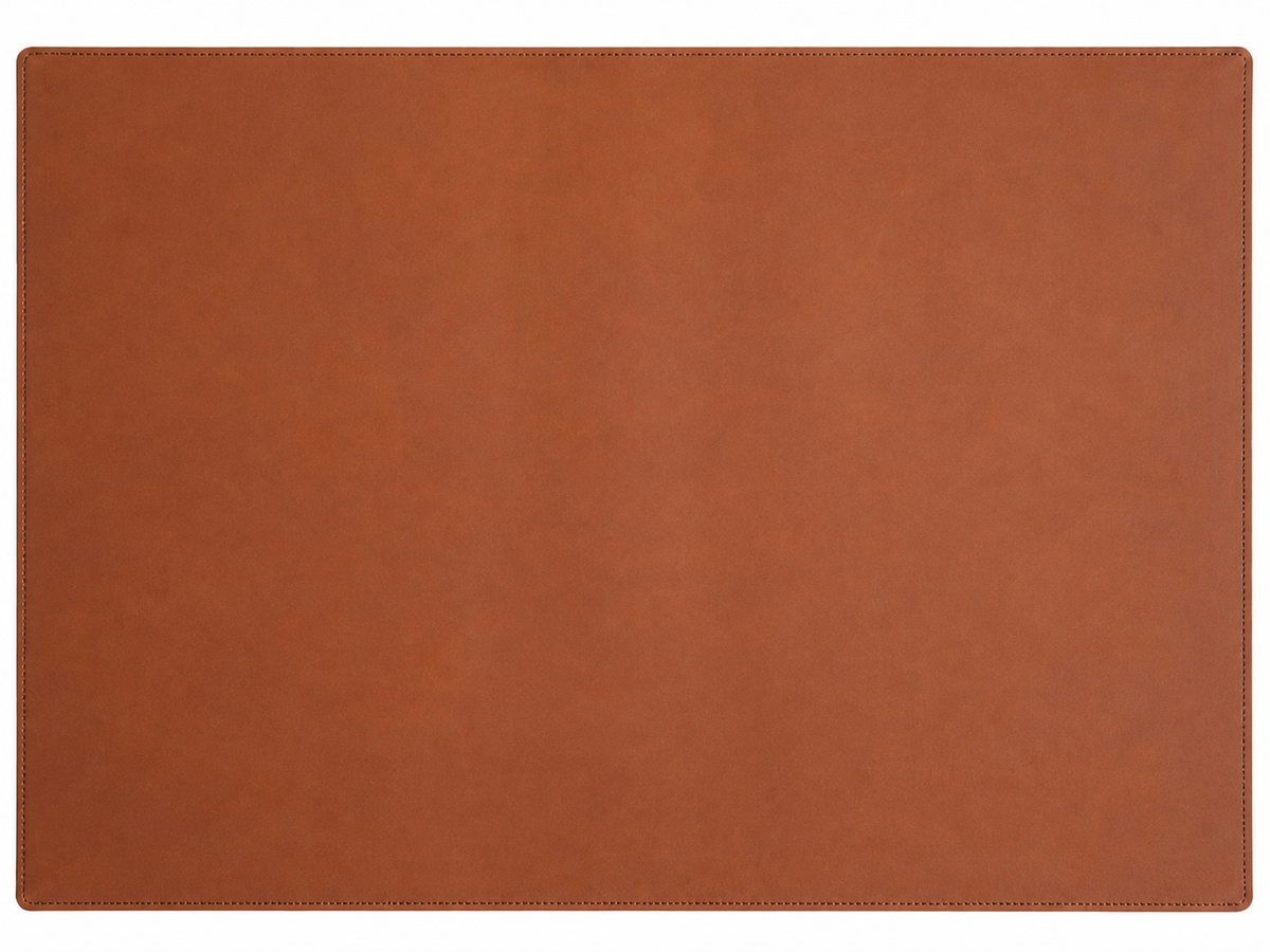Carter Leather Desk Pad in espresso full-grain leather